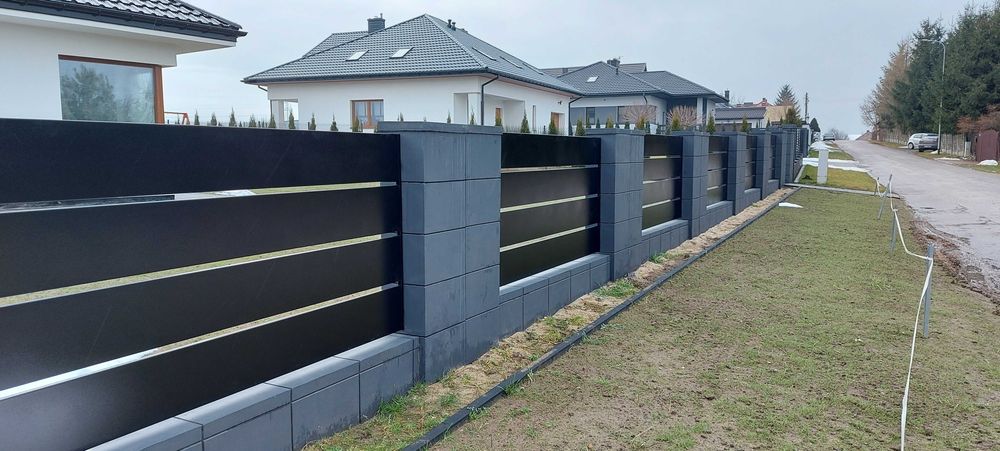 OOGRODZENIE BETONOWE, ala klinkier bloczek ogrodzeniowy