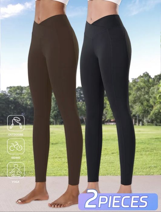 Лосини розмір М чорні шоколадні коричневі