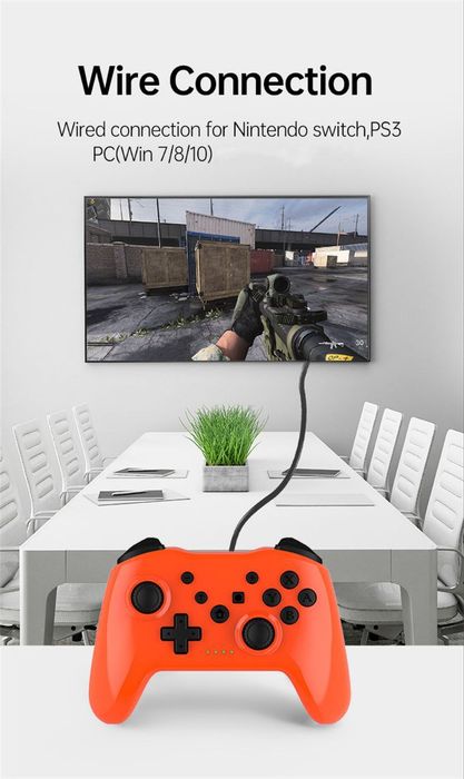 Геймпад джойстик беспроводной Gaminja NS017 Bluetooth с аккумулятором