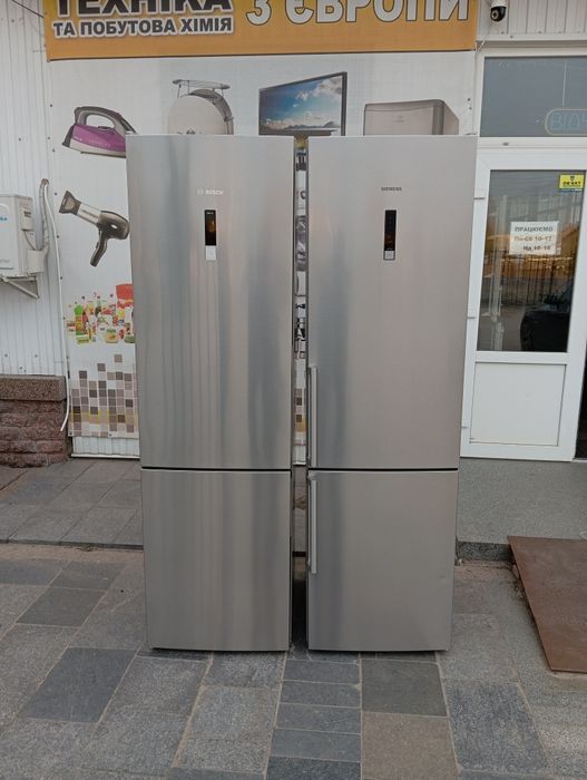 Холодильник Bosch No-frost 200см нержавейка INVERTER A+++ из Германии ГАРАНТИЯ 6 месяцев