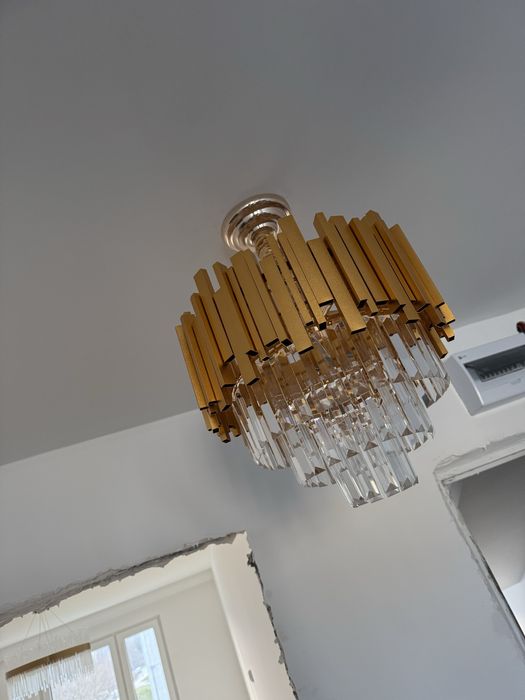 Lampa glamour  zlota