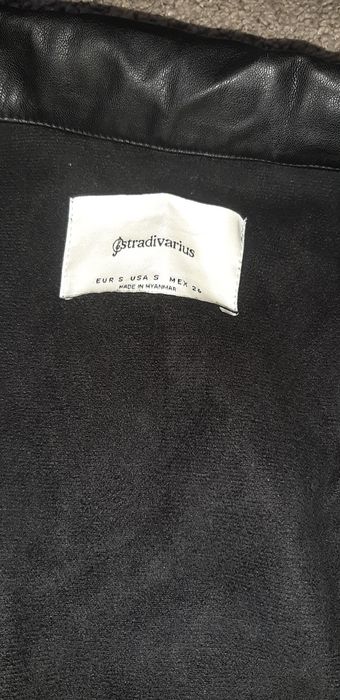 Кожаный пиджак Stradivarius