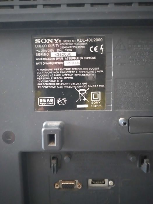 Televisão televisor TV Sony Bravia KDL40-2000