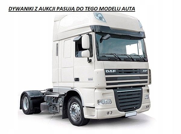 Dywaniki Maty DAF 06-12 MANUAL Materiał Eko Skóra Pikowana