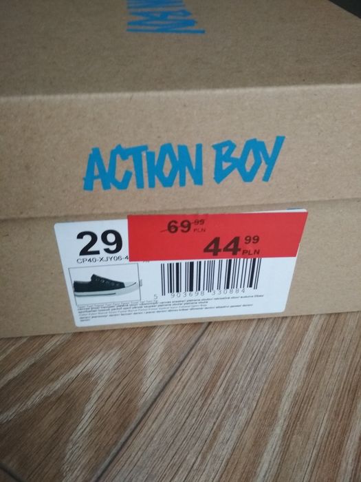 Jak Nowe Wsuwane trampki action boy rozm 29
