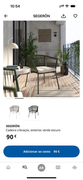 2 Cadeiras Exteriores NOVAS  SEGERON IKEA