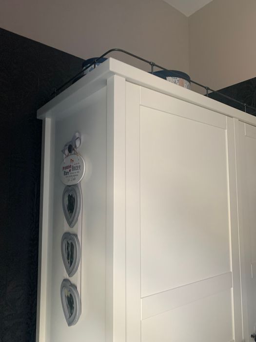 Szafa na ubrania biała ikea Hemnes