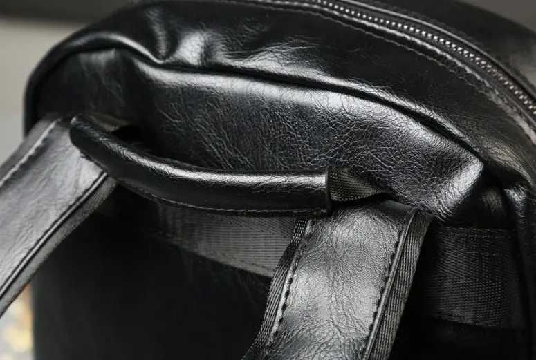 Мужской кожаный рюкзак класичний чоловічий міський ранец сумка