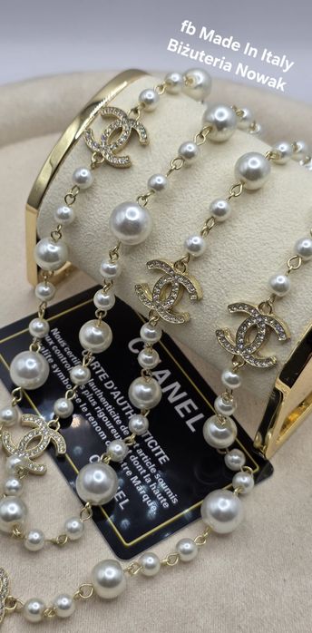 Korale Sztuczne perły cc chanel