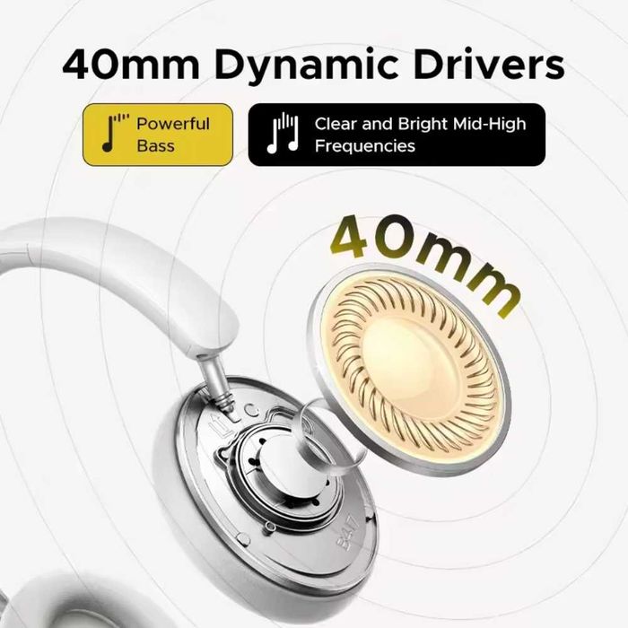 Навушники UGREEN Studio Max2 3xNoice Isolation -35dB BT5.4 80год Black