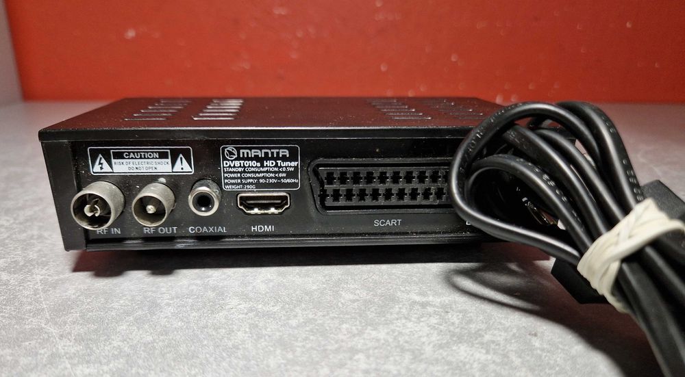 Dekoder tuner Manta DVBT010S HD z pilotem