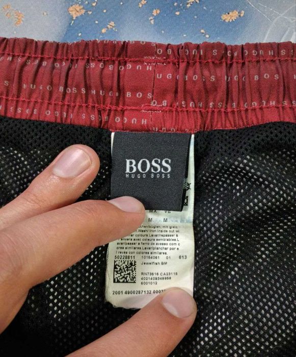 Шорты Hugo Boss монограмные пляжные плавательные