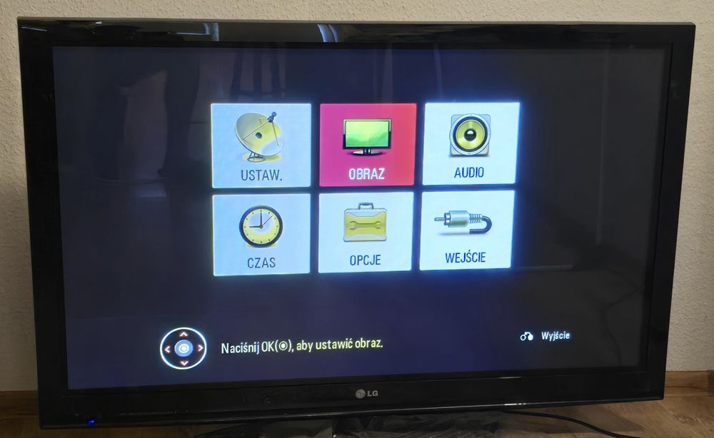 Telewizor LG 50' plazma, mało używany