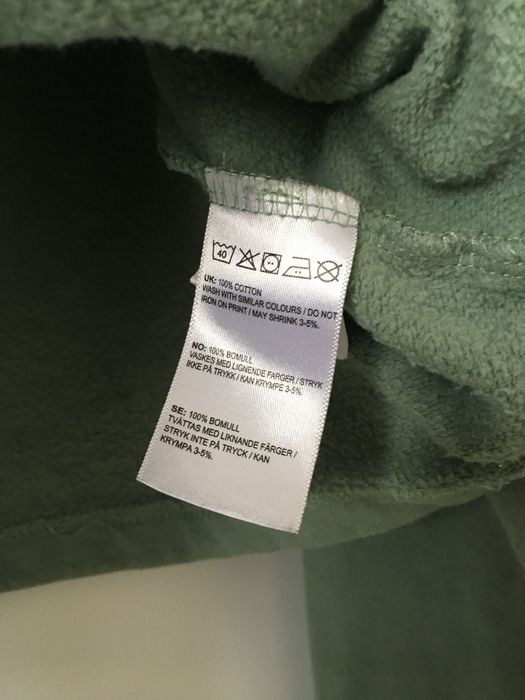 Miętowa krótka bluza oversize hoodie shoulder drop BikBok xs oversize