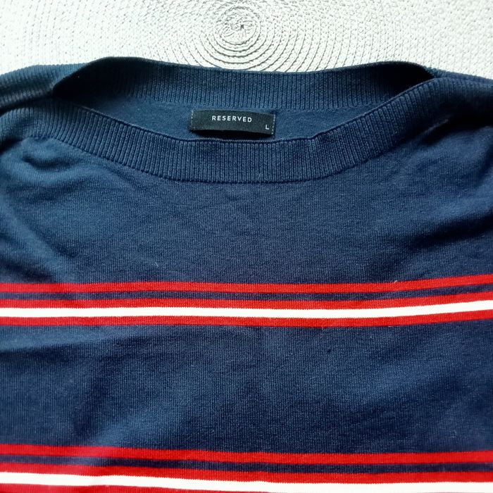 Sweterek damski, cienki w pasy Reserved L