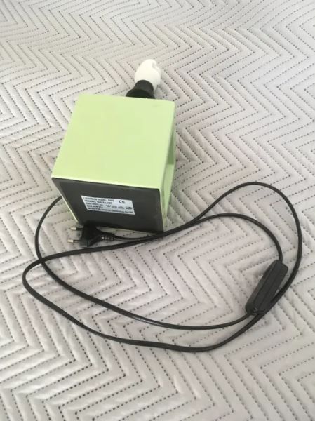 Candeeiro de secretária/quarto verde antigo - Vintage