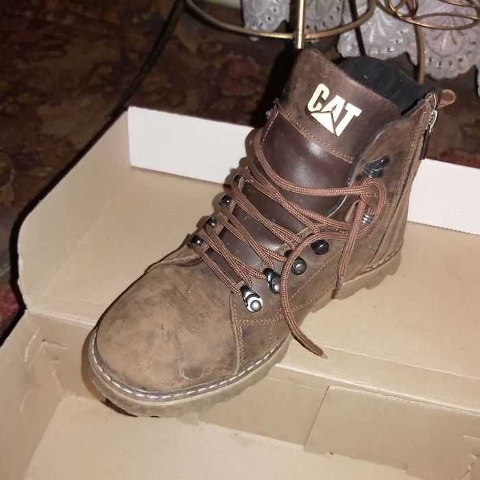 Черевики шкіряні зимові CAT Caterpillar Rider Nubuck Brown