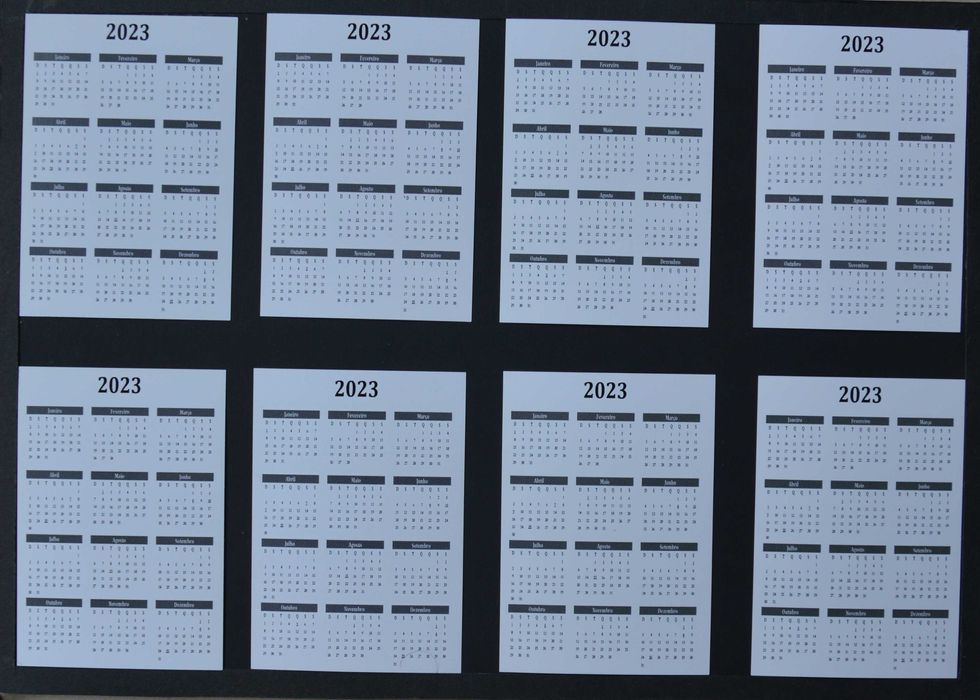 Calendários  - 8 unidades - pilotos de automobilismo - olx X10488
