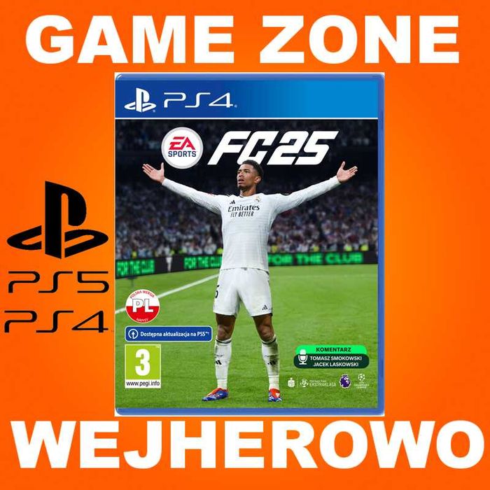 FC 25 PS4 + Slim + Pro + PS5 = PŁYTA PL = FIFA 25 PS4 sklep Wejherowo