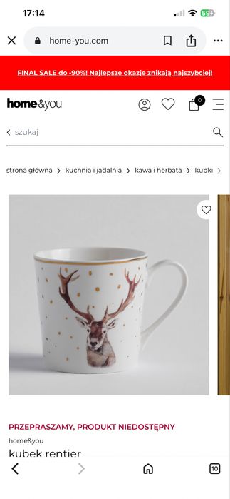 Kubki Home&you 8 szt odbior!