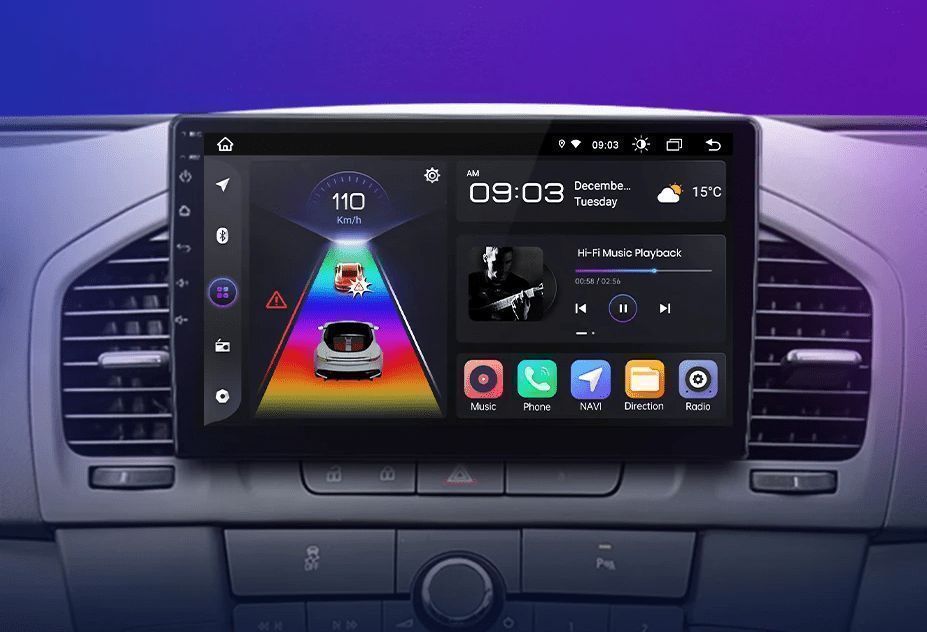 Opel Insignia 2009-2013 – Radio Android 15 9" CarPlay Android Auto 2GB/32GB GPS Nawigacja Stacja Multimedialna WiFi Bluetooth PL