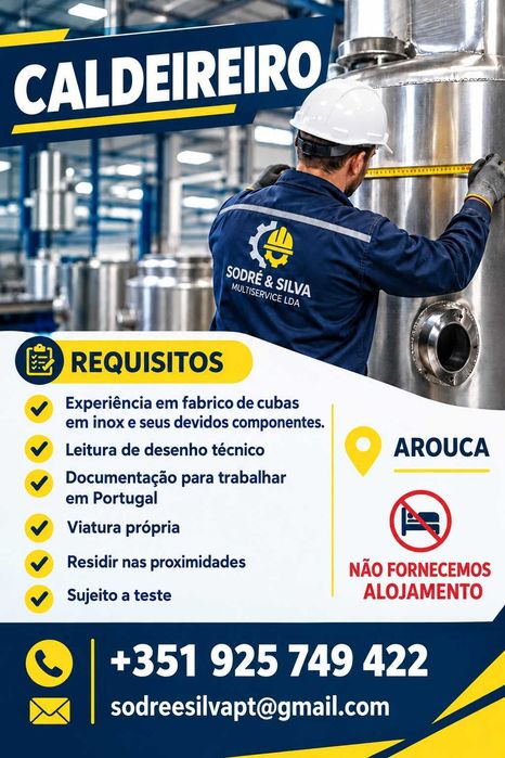 Serviços caldeireiro
