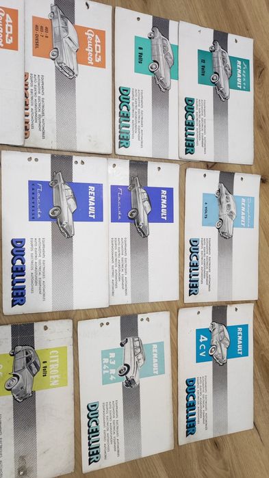 Catálogos Ducellier - Carros Antigos