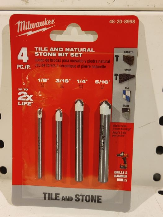 Milwaukee 48-20-8998 Свёрла по граниту мрамору стеклу плитке Оригинал ...
