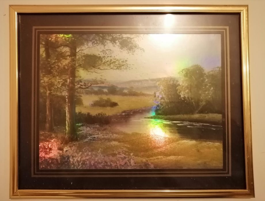 Фото картины в багетной рамке