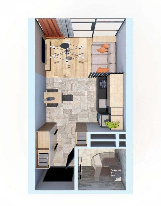 1-room apartment apartment by the address st. Kulikovo pole pl Oktyabrskoy revolyutsii pl (area 31 m²) - Atlanta.ua - photo 14