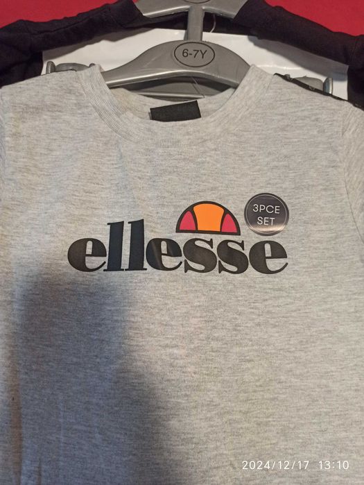 Komplet chłopięcy Ellesse spodnie dresowe 2xT-shirt 116/122 Nowy