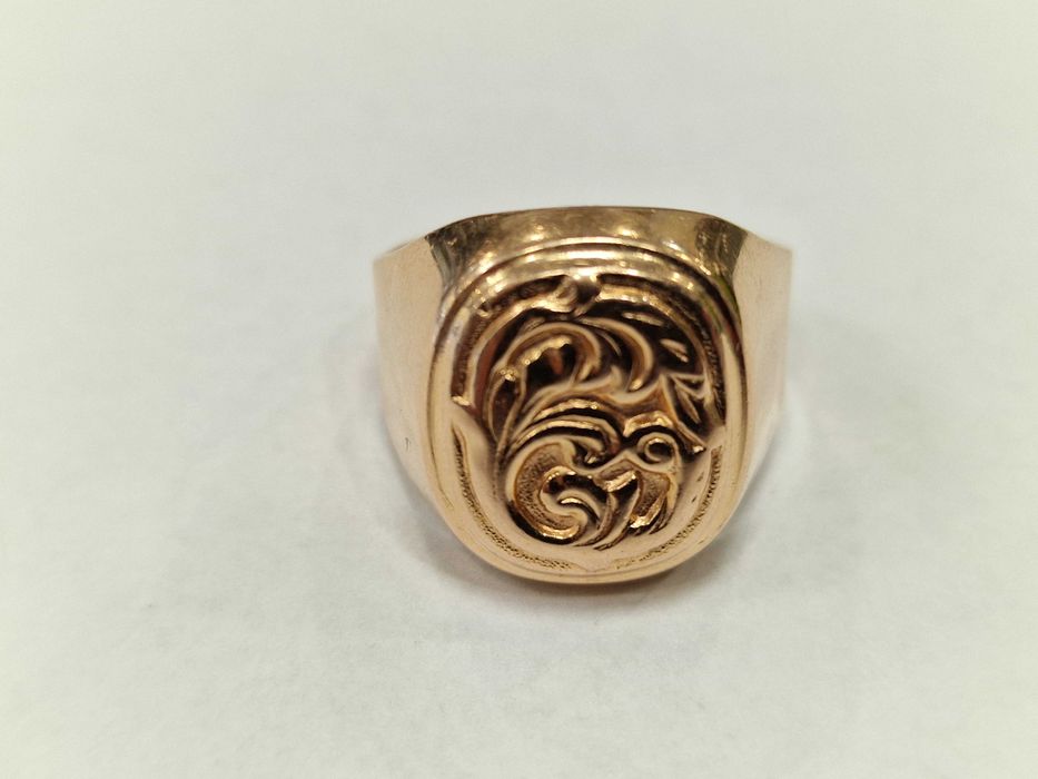 Złoty sygnet męski/ 583/ 9.38 gram/ R29/ Lite złoto/ ZSRR
