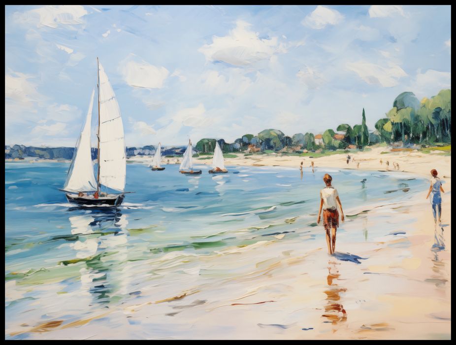 Plakat 100x75cm Życie na Brzegu