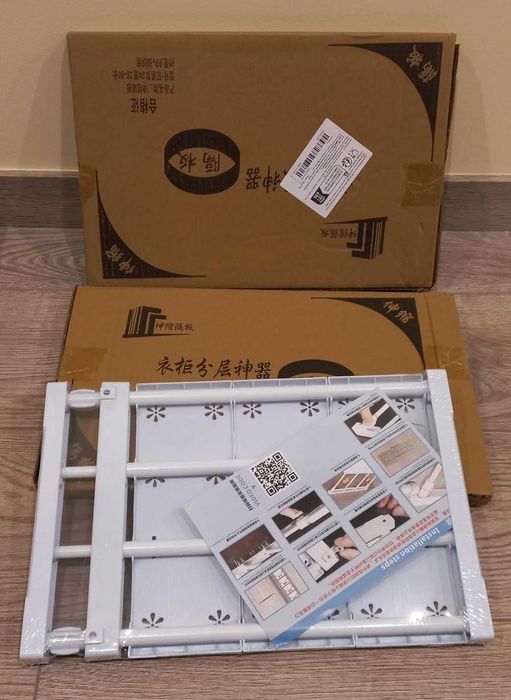 Prateleiras de Tensão Expansível para Armários 38-60 cm e 73-125 cm