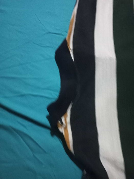 Polo às riscas Verdes e Brancas