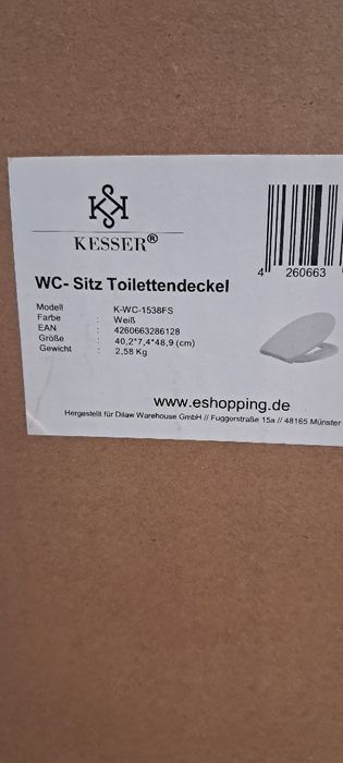Deska sedesowa KESSER biały duroplast wolnoopadająca