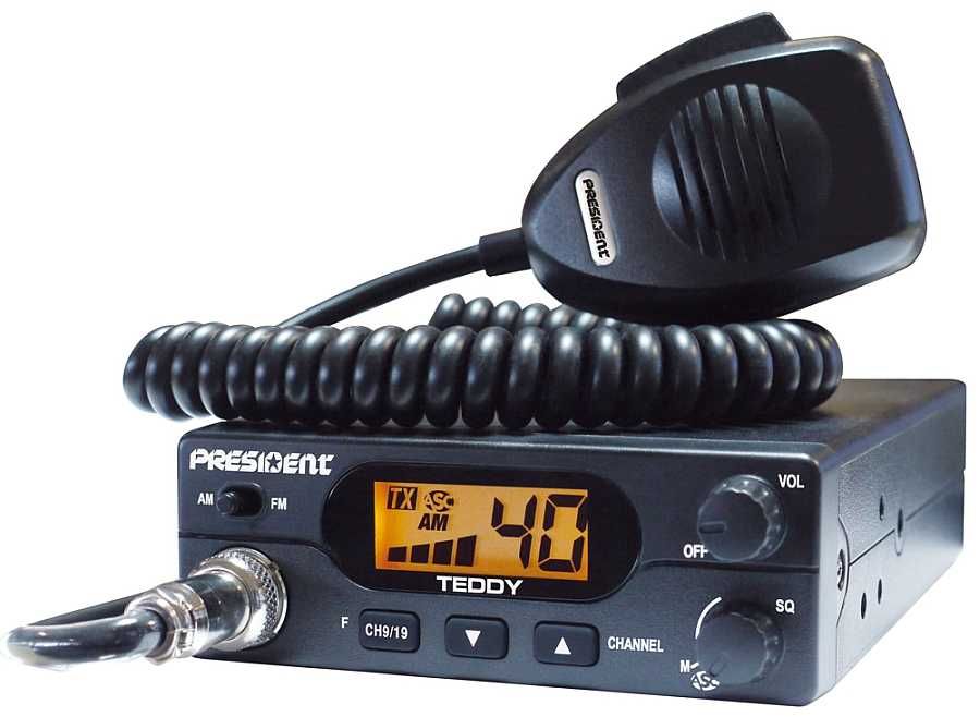 CB radio PRESIDENT TEDDY + antena magnetyczna