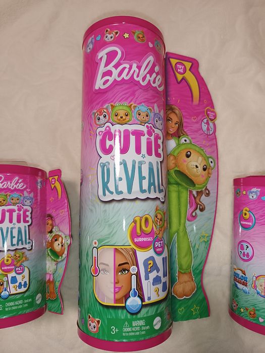 Barbie cutie reveal puppy frog лялька барбі жабка цуценя нова оригінал