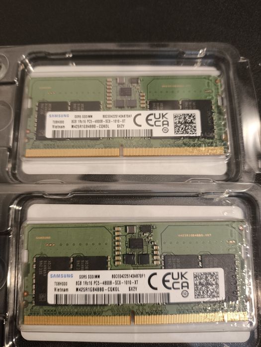 Оперативна пам'ять 16GB  DDR5 SODIMM 4800  Samsung 8GBx2