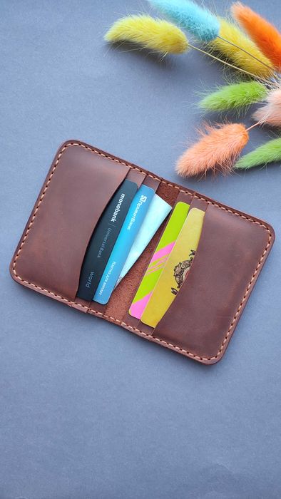 Шкіряний картхолдер,  картхолдер, кожаный картхолдер