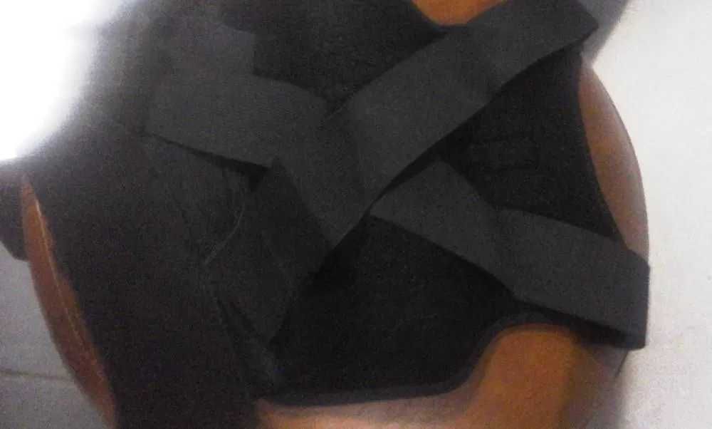 Costas Corretor de Postura Magnético ortopedico preto Coluna. Colete