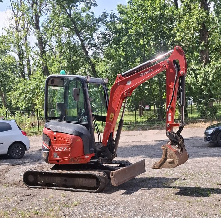 Minikoparka kubota u27 17rok  2,6tony 2lyzki transport