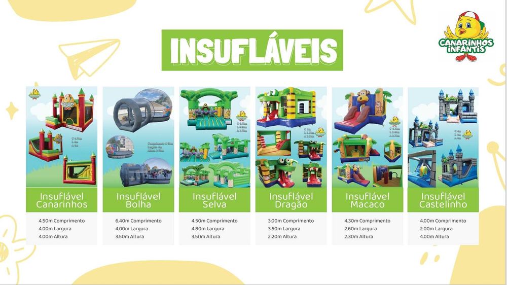 Insufláveis - Animação