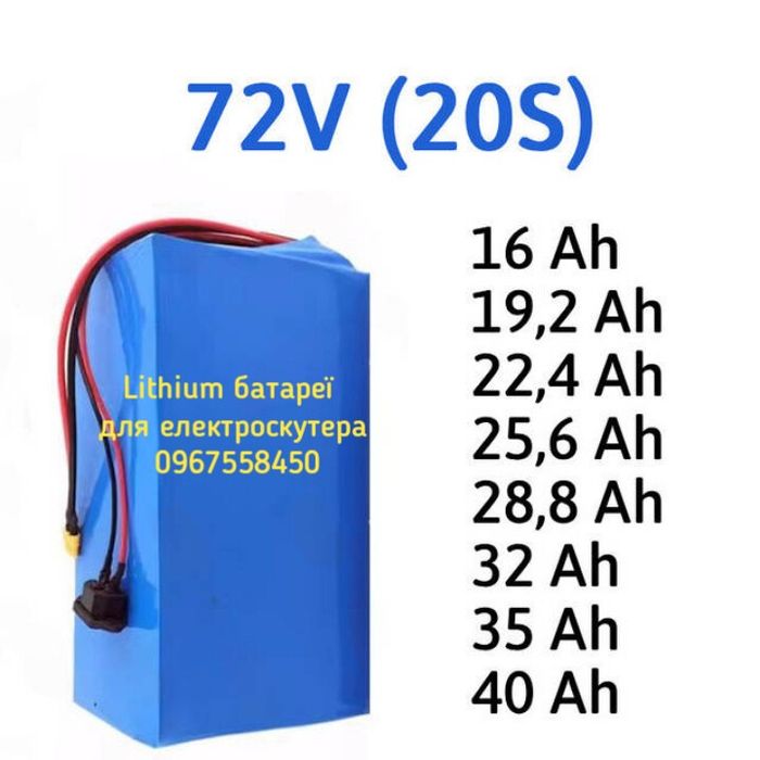батареї в наявності і під замовлення Електро-скутера