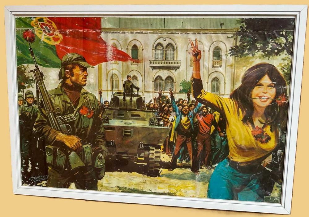 Quadro alusivo ao 25 Abril de 1974 Largo do Carmo