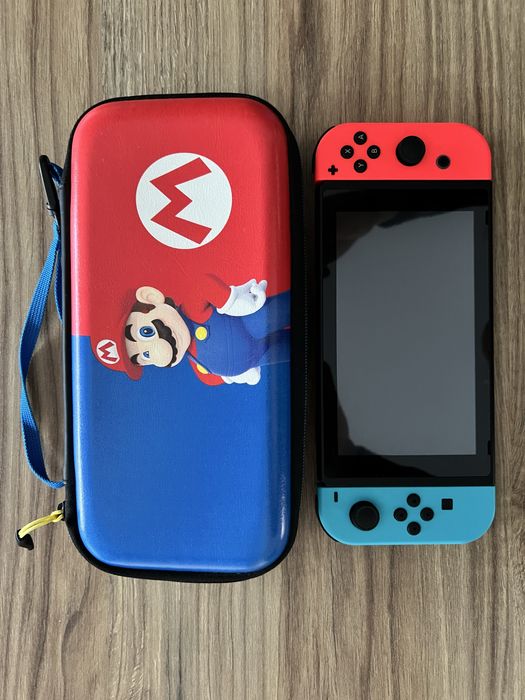 Nintendo Switch V2 | brak driftu | torba Mario + FIFA | zadbany