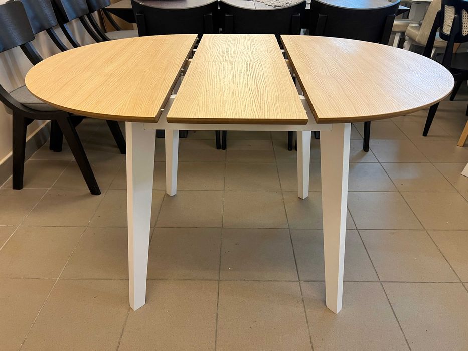 Стіл Марс Д90+30 кухонний круглий розкладний буковий на кухню бук