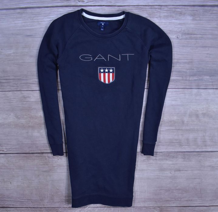 Gant Logowana Dresowa Sukienka Bluza Premium / S