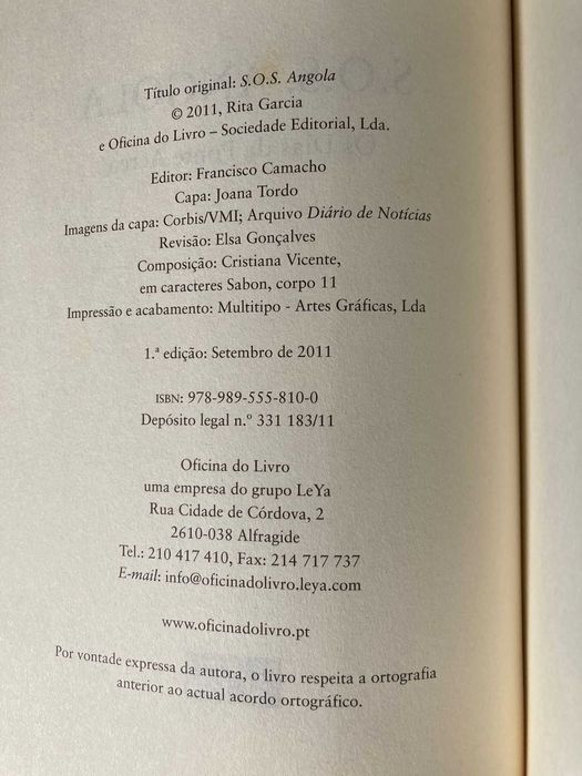 S.O.S. Angola - Os Dias da Ponte Aérea, de Rita Garcia