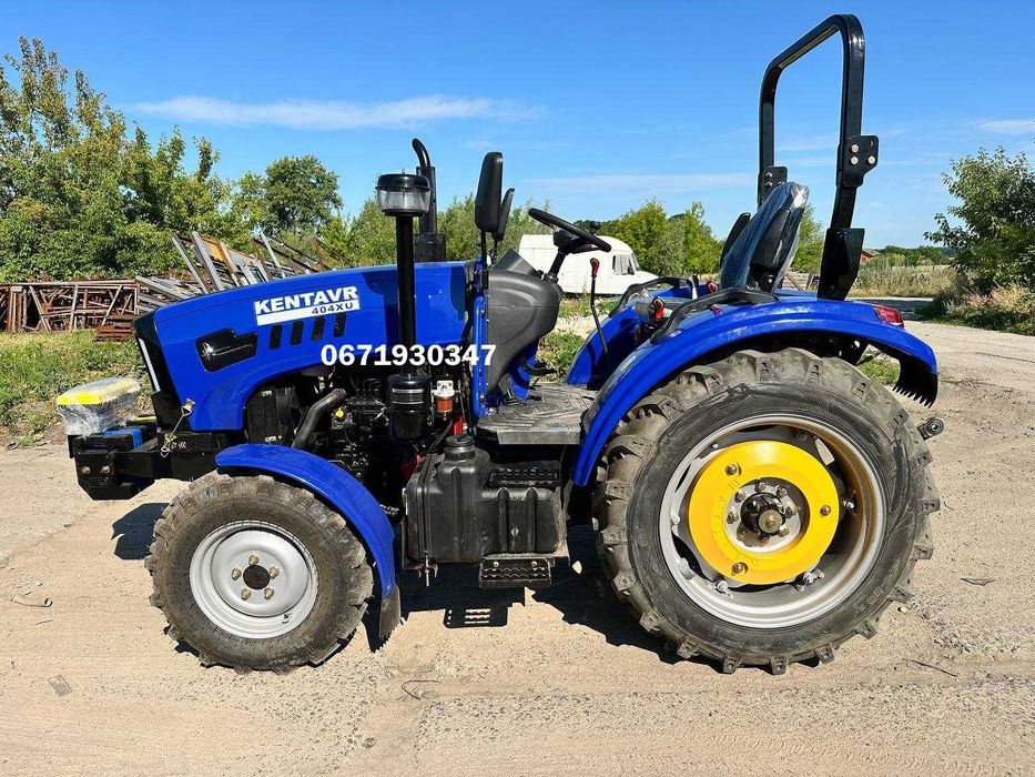 Мінітрактор KENTAVR 404XU Примусова Реверс Рівна підлога  Колеса на 28